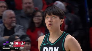 Yang Hansen Full Highlights Vs. Utah Jazz - 4 Points On 11 Fg, 22 Ft, And A - Of 2 In 214 Mp
