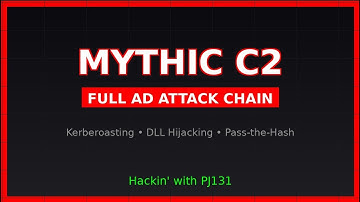 Mythic C2 - Full Active Directory Attack Chain (Kerberoasting, DLL Hijacking, Pass-the-Hash)