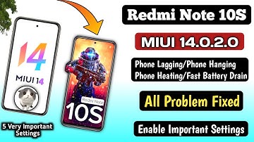 Redmi Note 10S MIUI 14 All Problem