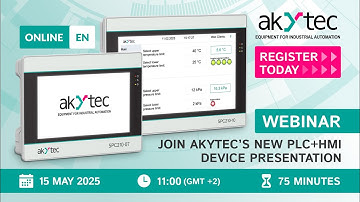 Webinar of the SPC210: akYtec’s integrated PLC + HMI