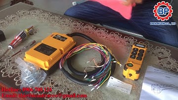 Cách lắp đặt bộ điều khiển từ xa cho cẩu trục, điều khiển không dây cầu trục