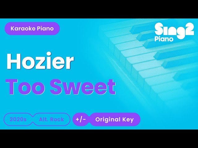 Hozier - Too Sweet (Piano Karaoke) class=