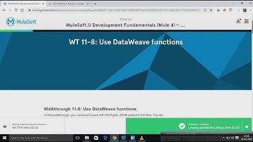 MuleSoft-WT 11-8: Use DataWeave functions