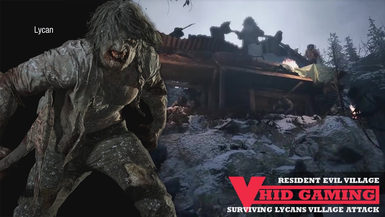 Surviving Lycans Attack on Village - Resident Evil Village Hardcore Mode
