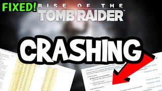 How To Fix Rise of the Tombraider Crashing! (100% FIX)