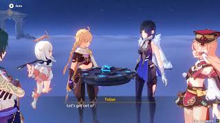 Aether's memory, seeing Lumine in the Compass