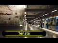 Metro  tunnelbana station tensta  stockholm   walkthrough 