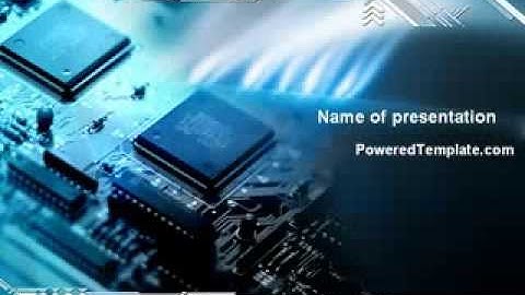 Chip Board PowerPoint Template by PoweredTemplate.com