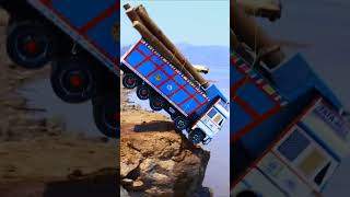 Children's Park Engineering vehicle toys Toy engineering vehicle transporting water pipes overturned