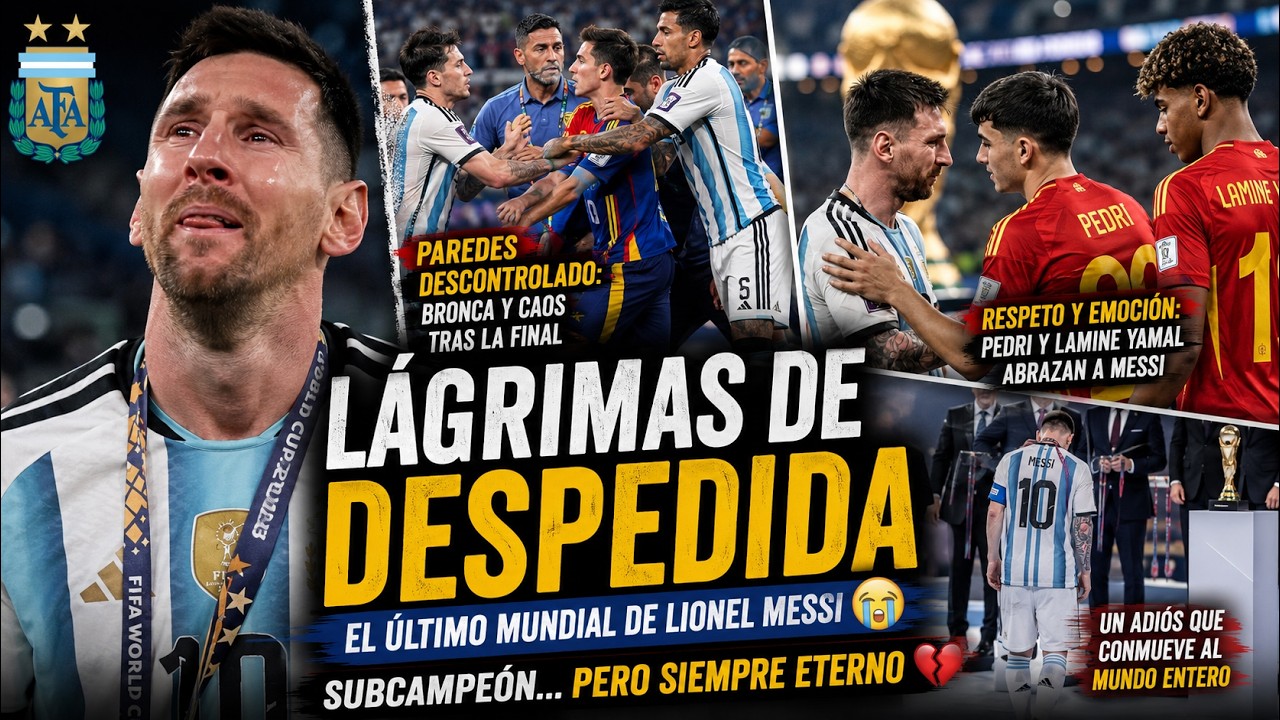 🚨 BRONCA de PAREDES y el LLANTO de MESSI: las imágenes que nadie vio de la final 😭🔥