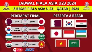 Jadwal Piala Asia U23 - Korea Selatan vs Indonesia ~ Irak vs Vietnam - Babak 8 besar Piala Asia 2024