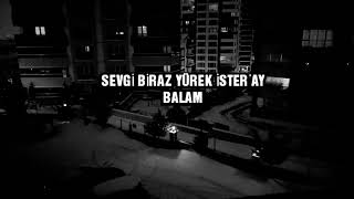 Sevgi Biraz Yürek İster Ay Balam... 🥀 Resimi