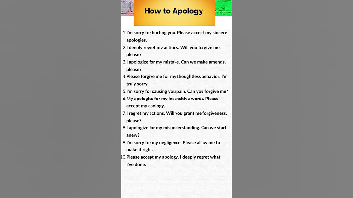 How to apology or say sorry #shorts