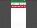 Auto Sort ms excel #khansir #exceltech #microsoftoffice #excelcharts #excelworld #microsoftexcel