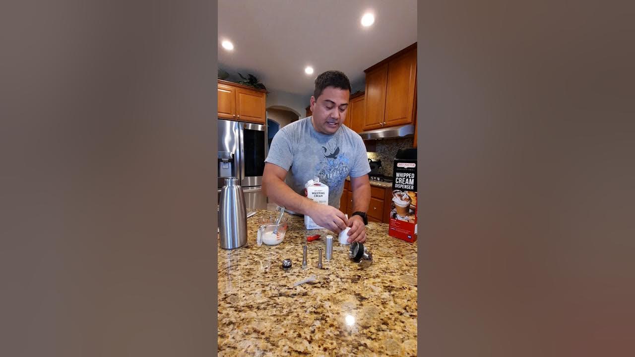 Chef Master whipped cream dispenser YouTube