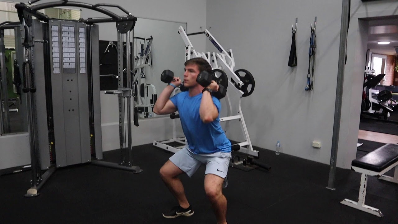 Dumbbell hang clusters - movement demo - YouTube