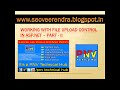 Working with File Upload control using Asp.Net – PART - II