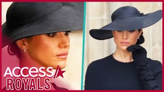 Meghan Markle Wipes A Tear At Queen Elizabeth's Funeral