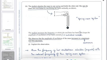Physics IAL Edexcel Unit 5 Jun23 (Part 4) (Oscillations)