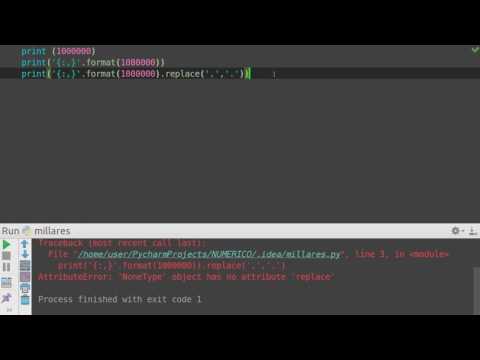 puntos de millar en Python - separador de miles