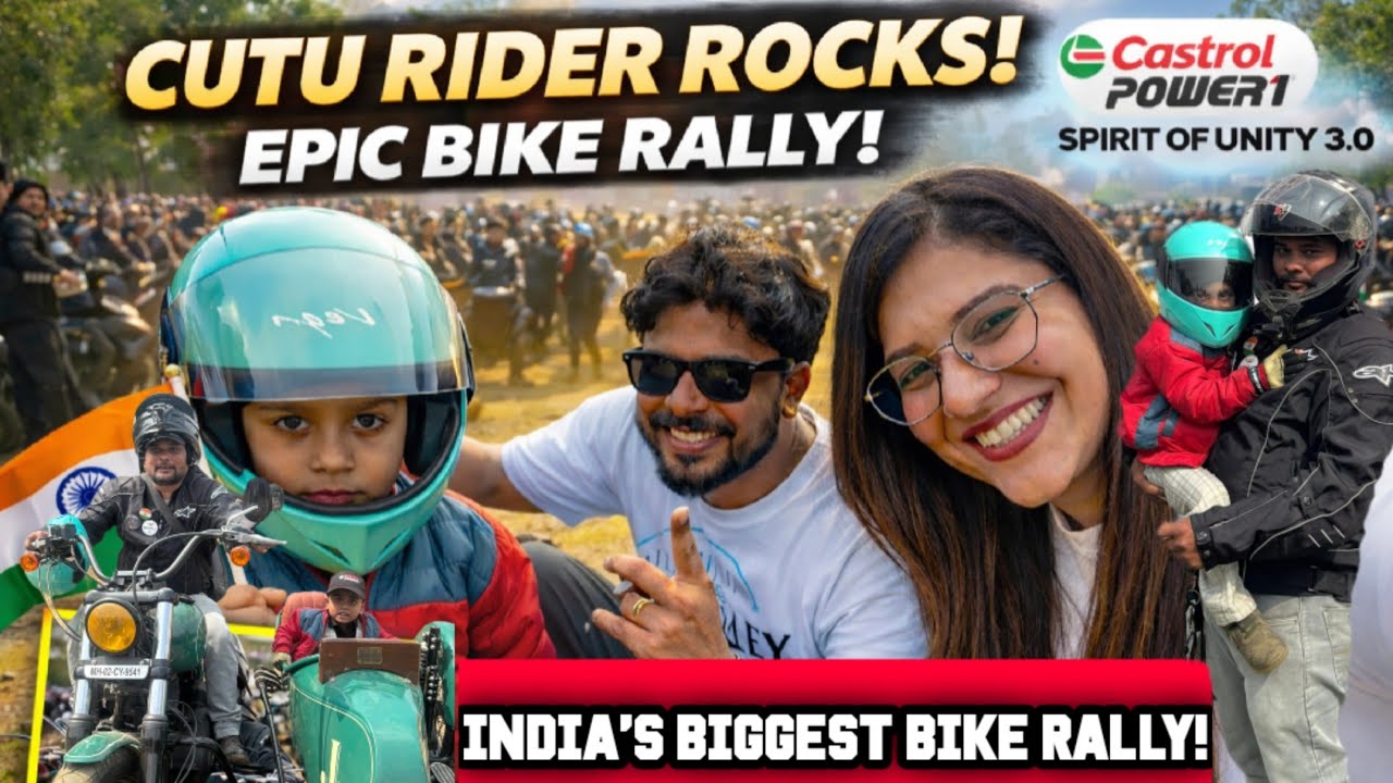 Castrol Power1 Spirit of Unity 3.0 🔥 | Cutu Rider On Fire 😱 | India’s Biggest Riders Rally 🏍️🇮🇳