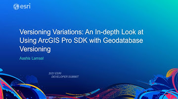 Versioning Variations: An In-Depth Look at Using ArcGIS Pro SDK with Geodatabase Versioning