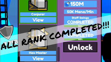 *ALL NEW RANK* COMPLETED!! Unlocked "Hex Master"[Sorcerer Fighting Simulator]
