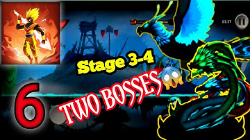 Stickman Legends:Shadow Fight - gameplay walkthrough part 6 - Againts Two Bosses