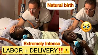 EMOTIONAL,RAW,UNMEDICATED NATURAL BIRTH VLOG\/\/ NO EPIDURAL!!🥹🥹