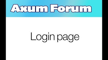 Rust Axum Forum - Login Page - part 24