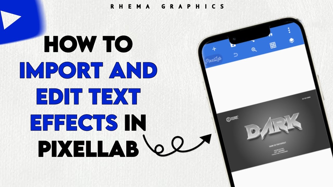 How to Import, Edit, and Use Text Effects in PixelLab | Transform Your ...