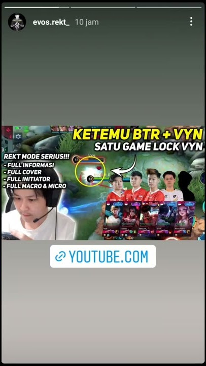 INSTAGRAM STORY GUSTIAN | EVOS REKT | 13 FEBRUARI 2022