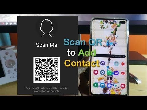 Galaxy S10 Scan QR code to add contact (New Feature)