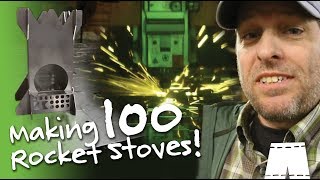 How To Laser Cut 100 Rocket Stoves | Making Of The Rocket King