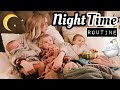 OUR NIGHT TIME ROUTINE with TRIPLETS AND A TODDLER!!!