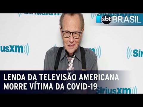 Morre o apresentador americano Larry King, aos 87 anos, vítima da Covid-19 | SBT Brasil (23/01/2