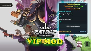 PlatyGuard Swarm Slayer MOD Menu APK | Damage & Defense Multiplier