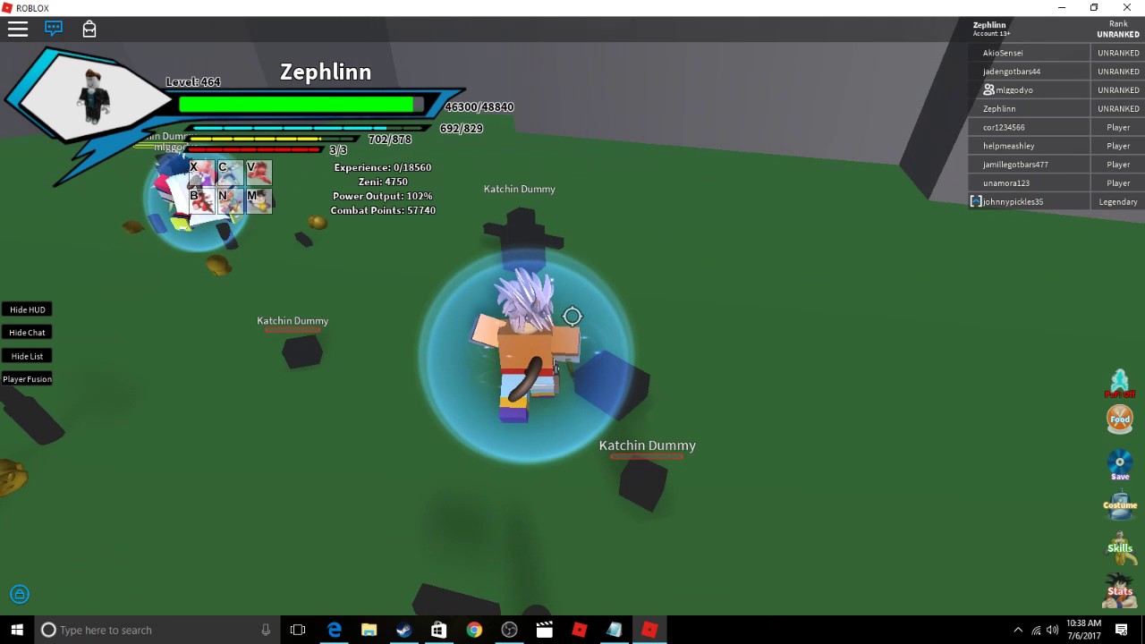 Super Saiyan Reose Spirit Bomb False Dbfp Roblox - false dbfp roblox