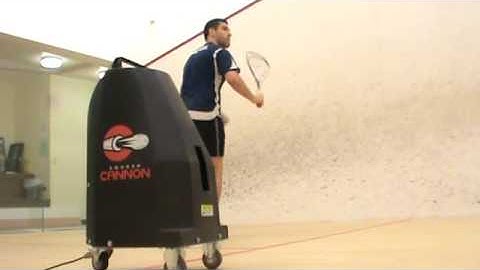 Squash Cannon in use