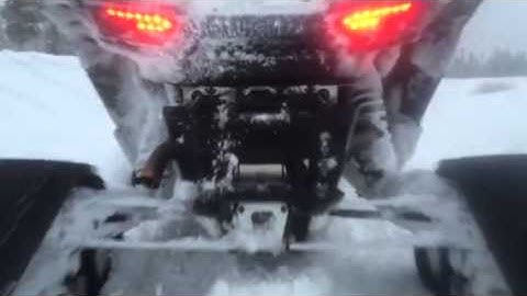 Polaris RZR Turbo XP on Tracks In the Snow