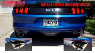 Corsa Extreme Install 2017 Mustang