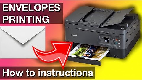 Printing on Envelopes with printer Canon PIXMA TR7000 How to instructions