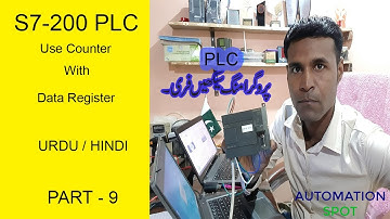 How to Use Counter with Data Register in S7200 Plc | Part 9
