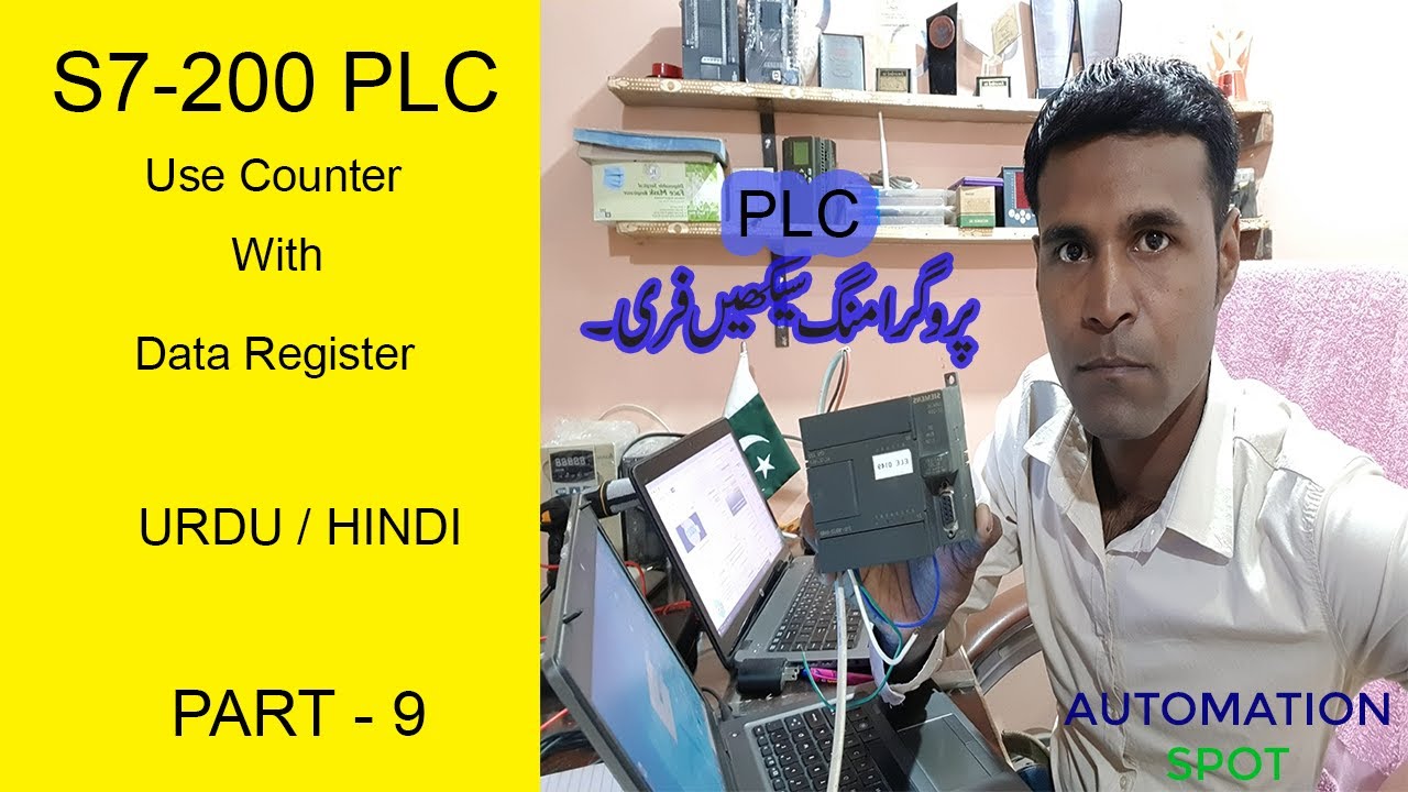 How to Use Counter with Data Register in S7200 Plc | Part 9 - YouTube