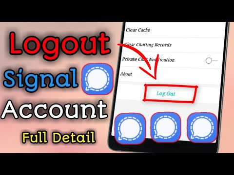 How to Logout Signal Account - YouTube