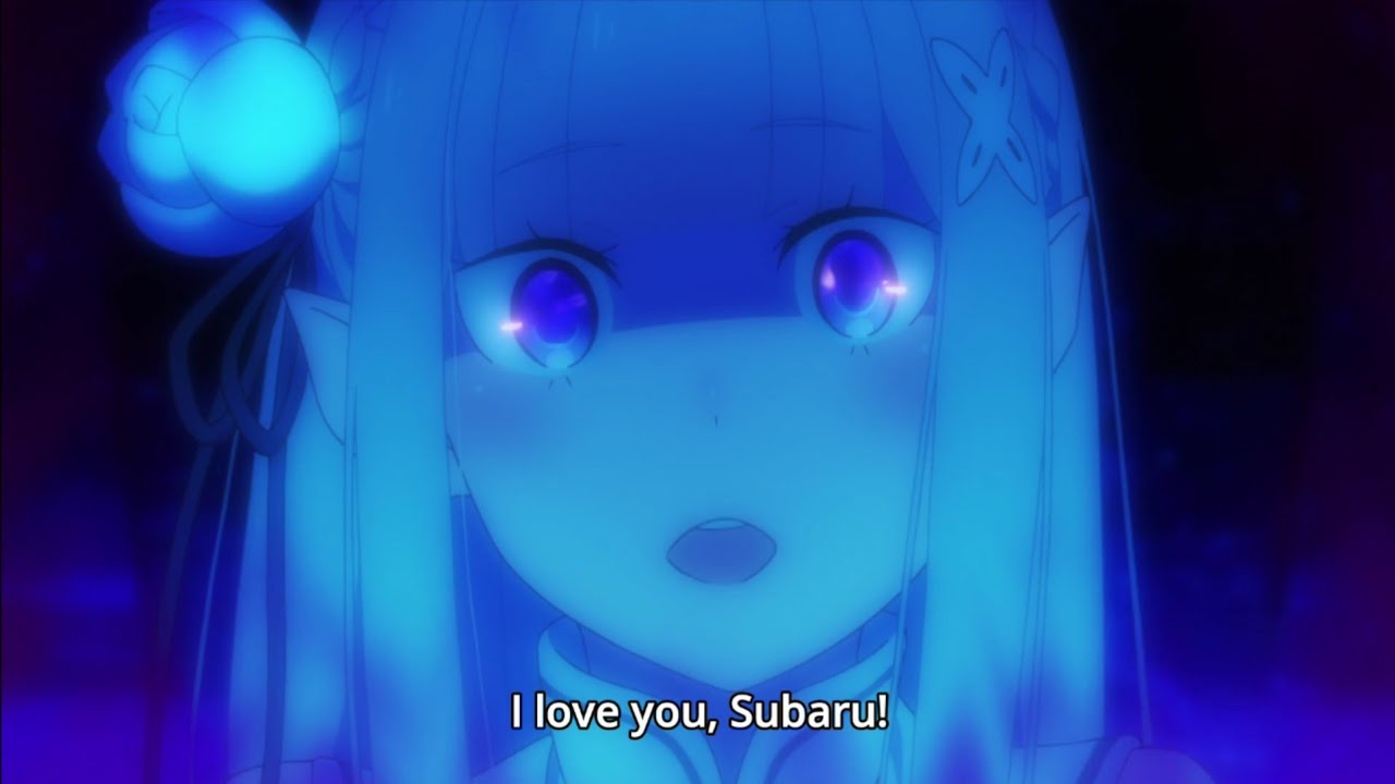 Emilia Confess to Subaru but Subaru didn't believe it ReZero