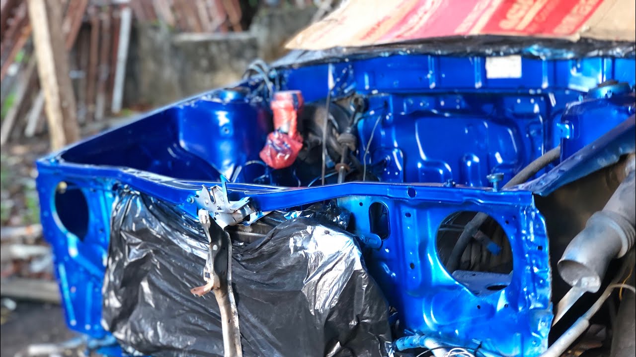 Cat Enjin Bay Toyota Ke70 Warna Biru Permulaan Zero To Hero Youtube