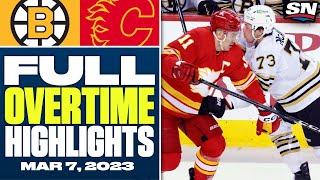 Boston Bruins at Calgary Flames | FULL Overtime Highlights - February 22, 2024