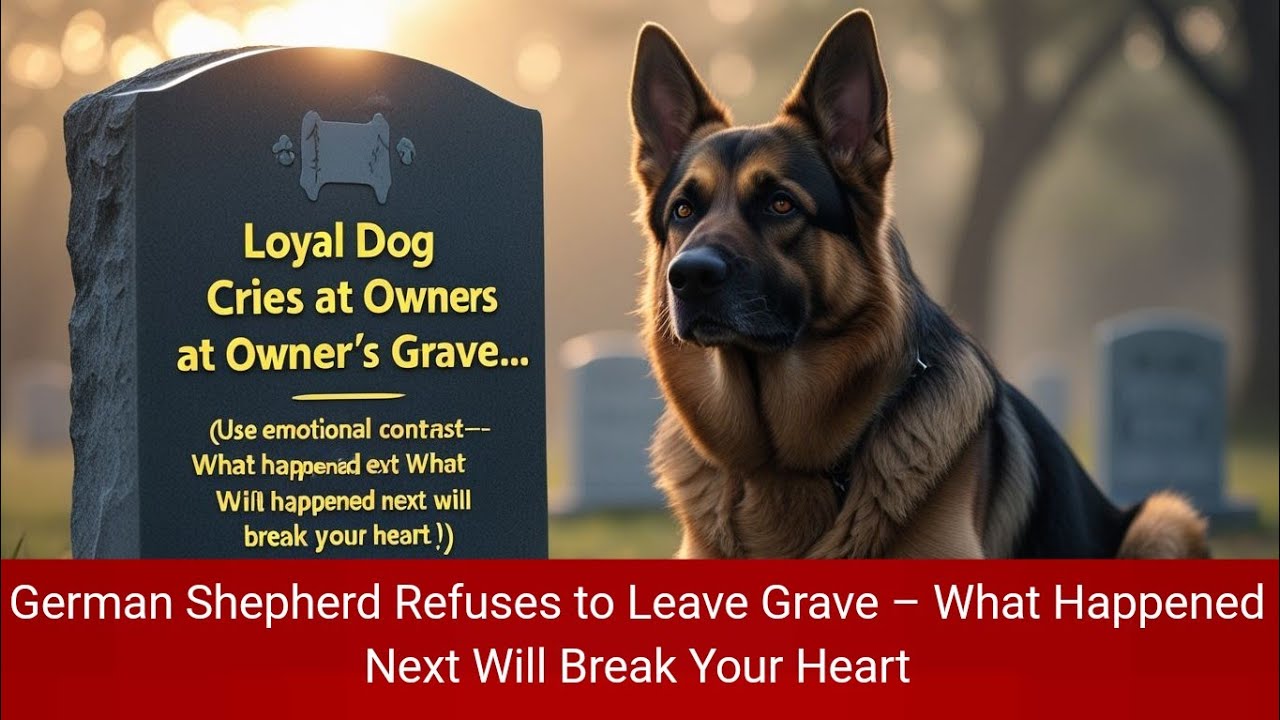 German Shepherd Refuses to Leave Grave – What Happened Next Will Break ...