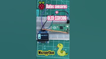 🌡️¿Cómo mostrar los valores del sensor de temperatura en la pantalla OLED?  Micropython  | Shorts